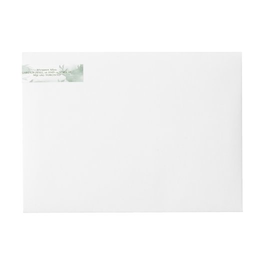 Greenery Blue hydrangea is een Baby shower (Voorkant)