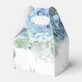 Greenery Blue hydrangea is een Baby shower Bedankdoosjes (Achterkant)