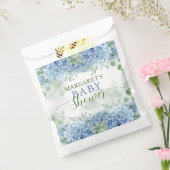 Greenery Blue hydrangea is een Baby shower Bedankzakje (Gezegeld)