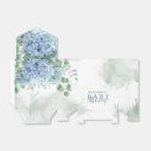 Greenery Blue hydrangea is een Baby shower van de  Bedankdoosjes (Uitgevouwen)