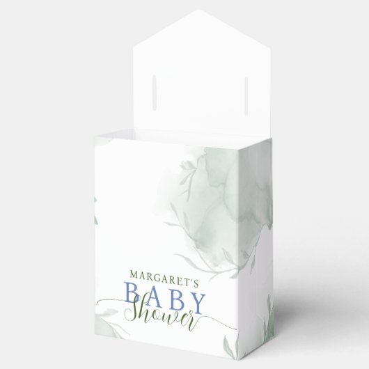 Greenery Blue hydrangea is een Baby shower van de  Bedankdoosjes (Geopend)