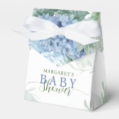 Greenery Blue hydrangea is een Baby shower van de  Bedankdoosjes (Voorkant Zijde)