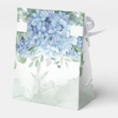 Greenery Blue hydrangea is een Baby shower van de  Bedankdoosjes (Achterkant)
