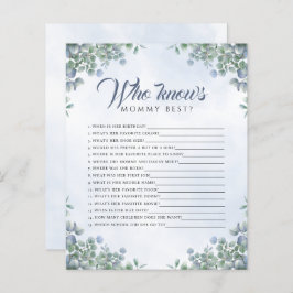 Greenery Blue Waterverf die weet mama Baby spel