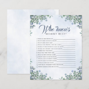 Greenery Blue Waterverf die weet mama Baby spel