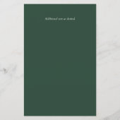 Greenery Blush Floral budget Wedding nodigt A9 uit (Achterkant)