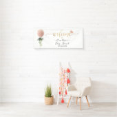 Greenery Blush Glitter Ballon Elk evenement welkom Spandoek (Insitu)