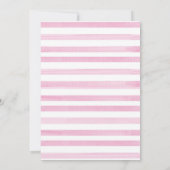 Greenery Blush Pink Cute Sloth Baby shower Girl Kaart (Achterkant)