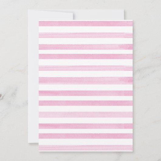 Greenery Blush Pink Cute Sloth Baby shower Girl Kaart (Achterkant)