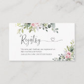 Greenery Blush Roze Baby shower Behuizing Kaart (Voorkant)