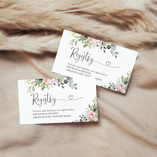 Greenery Blush Roze Baby shower Behuizing Kaart