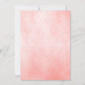 Greenery Blush Roze Roos Goud Elegant Baby shower Kaart (Achterkant)