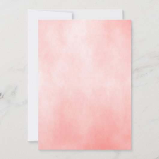 Greenery Blush Roze Roos Goud Elegant Baby shower Kaart (Achterkant)