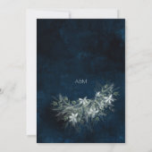 Greenery  boeket, huwelijksdetails kaart (Achterkant)