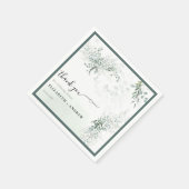 Greenery Boho bruiloft Servet (Hoek)