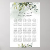 Greenery boho eucalyptus foliage-zeegrafiek poster (Voorkant)