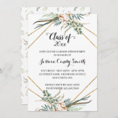 Greenery Boho Geometric Class of 2019 Afstuderen Kaart (Voorkant / Achterkant)