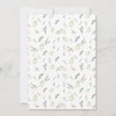 Greenery Boho Glitter Geometric Lijst Wedding Kaart (Achterkant)