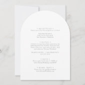 Greenery Boho Wildflower Arch voor & achter bruilo Kaart (Achterkant)