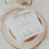 Greenery Boho Wildflower Baby shower servetten
