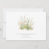 Greenery Boho Wildflower Elopement Aankondiging (Achterkant)