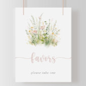 Greenery Boho Wildflower Favorieten Teken Poster