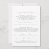 Greenery Boho Wildflower Huwelijkswelkomstbrief (Achterkant)