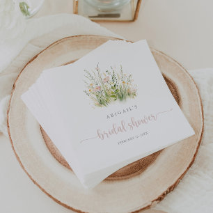 Greenery Boho Wildflower Vrijgezellenfeest servett Servet