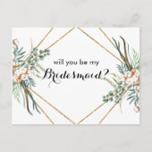 Greenery Boho zal je zijn mijn Bridesmaïde Kaart (Voorkant)