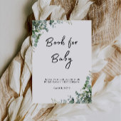 Greenery Book voor Baby Sign, Baby shower Kaart