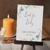 Greenery Book voor Baby Sign, Baby shower Kaart