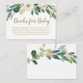 Greenery Books voor Baby Tussenvoegsel Kaart (Voorkant / Achterkant)