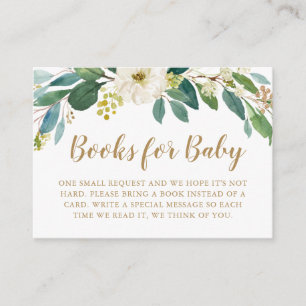 Greenery Books voor Baby Tussenvoegsel Kaart