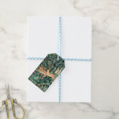 "Greenery" - Boombloem & Konijn Cadeaulabel (Met Touw)