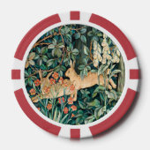 "Greenery" - Boombloem & Konijn Poker Chips (Voorkant)