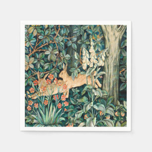  "Greenery" - Boombloem & Konijn Servet