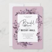 Greenery Border Bridal Shower Invitation Kaart (Voorkant)