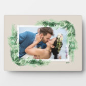 Greenery Border Ingebouwd Easel tafelblad Fotoplaat (voorkant)