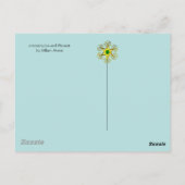 GREENERY, BOSBOUWDIEREN, fazant, vossen, groene bl Briefkaart (Achterkant)