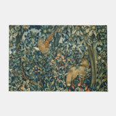 GREENERY, BOSBOUWDIEREN, fazant, vossen, groene bl Deurmat (Voorkant)