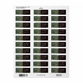 GREENERY, BOSBOUWDIEREN, fazant, vossen, groene bl Etiket (Full Sheet)