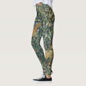 GREENERY, BOSBOUWDIEREN, fazant, vossen, groene bl Leggings (Links)
