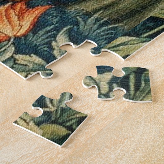 GREENERY, BOSBOUWDIEREN, fazant, vossen, groene bl Legpuzzel (Zijkant)