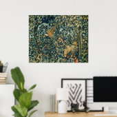 GREENERY, BOSBOUWDIEREN, fazant, vossen, groene bl Poster (Thuiskantoor)