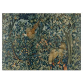 GREENERY, BOSBOUWDIEREN, fazant, vossen, groene bl Snijplank (Voorkant)