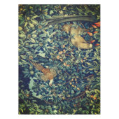 GREENERY, BOSBOUWDIEREN, fazant, vossen, groene bl Tafelkleed (Voorkant)