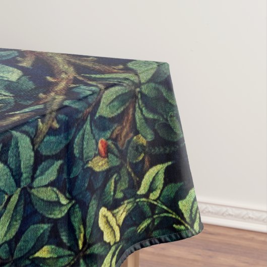 GREENERY, BOSBOUWDIEREN, fazant, vossen, groene bl Tafelkleed (Voorbeeld)