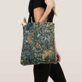 GREENERY, BOSBOUWDIEREN, fazant, vossen, groene bl Tote Bag (Dichtbij)