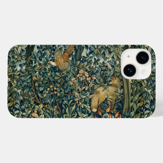GREENERY,BOSBOUWDIEREN Fox,fazant,groene bloemen Case-Mate iPhone Case (Achterkant (horizontaal))