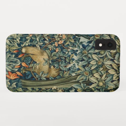 GREENERY,BOSBOUWDIEREN Fox,fazant,groene bloemen Case-Mate iPhone Case (Achterkant (horizontaal))